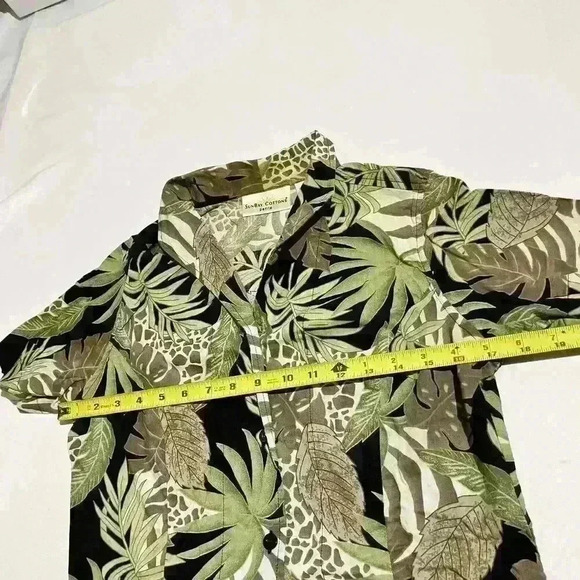 VTG SunBay Cottons Beach Animal Rayon Cruise Womens 2 PC Capris Pants Top Set - Picture 11 of 16